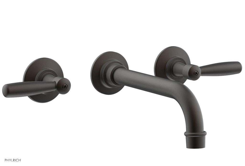 WORKS Wall Lavatory Set   Lever Handles by Phylrich - Weathered Copper