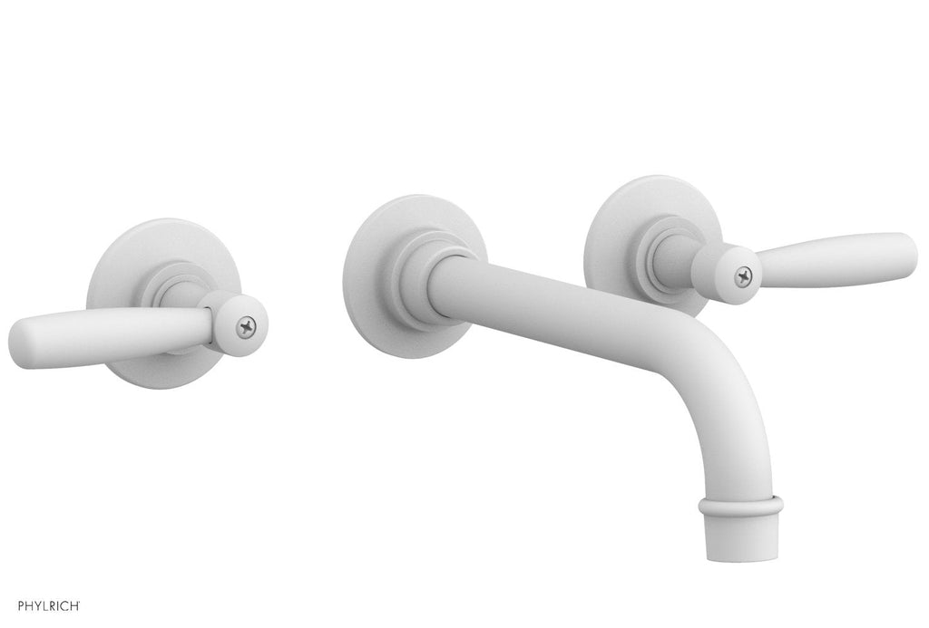 WORKS Wall Lavatory Set   Lever Handles by Phylrich - Satin White