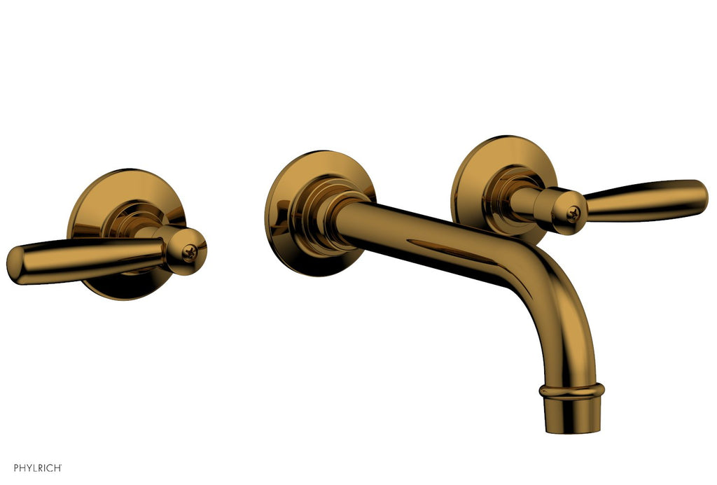WORKS Wall Lavatory Set   Lever Handles by Phylrich - Burnished Gold