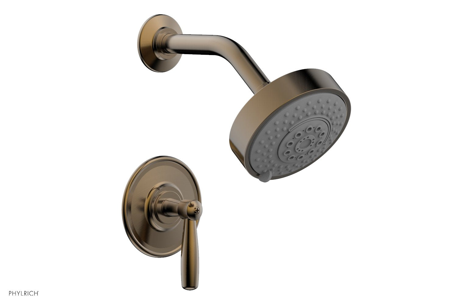 WORKS Pressure Balance Shower Set   Lever Handle by Phylrich - Antique Brass