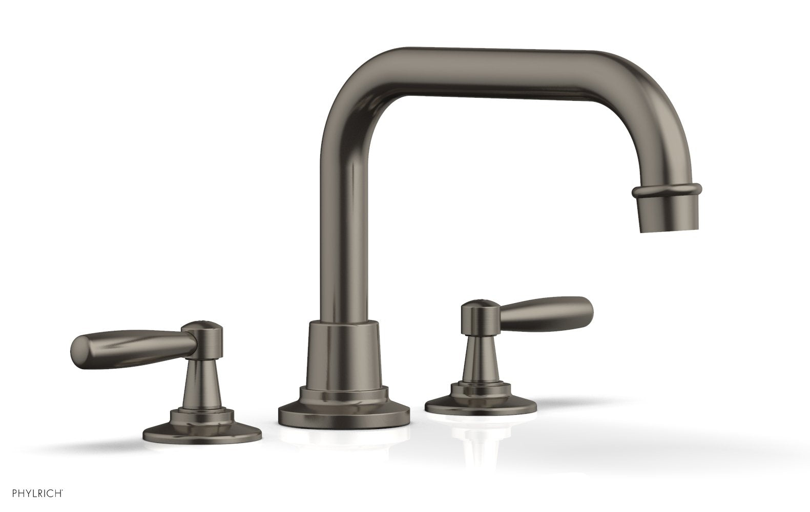 WORKS Deck Tub Set   Lever Handles by Phylrich - Burnished Nickel