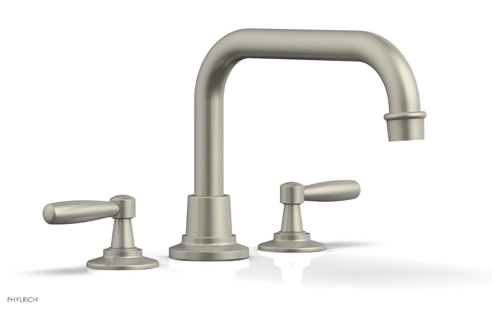 WORKS Deck Tub Set   Lever Handles by Phylrich - Polished Brass Uncoated