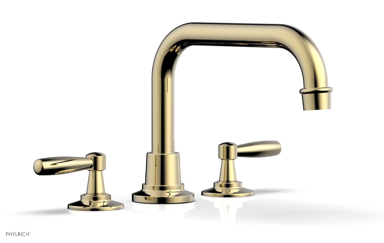 WORKS Deck Tub Set   Lever Handles by Phylrich - Old English Brass