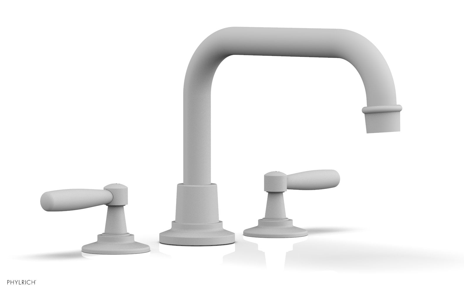 WORKS Deck Tub Set   Lever Handles by Phylrich - Satin White