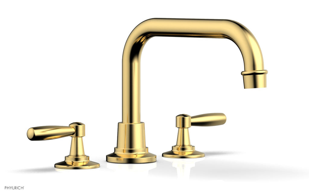 WORKS Deck Tub Set   Lever Handles by Phylrich - Burnished Gold