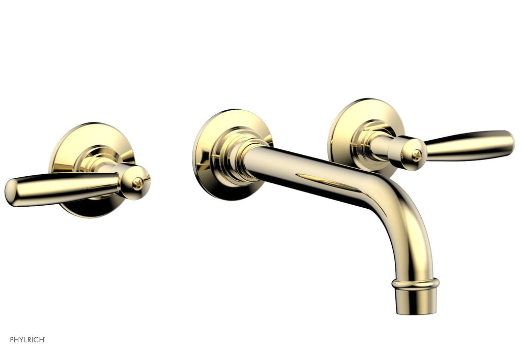 WORKS Wall Tub Set   Lever Handles by Phylrich - Polished Brass Uncoated