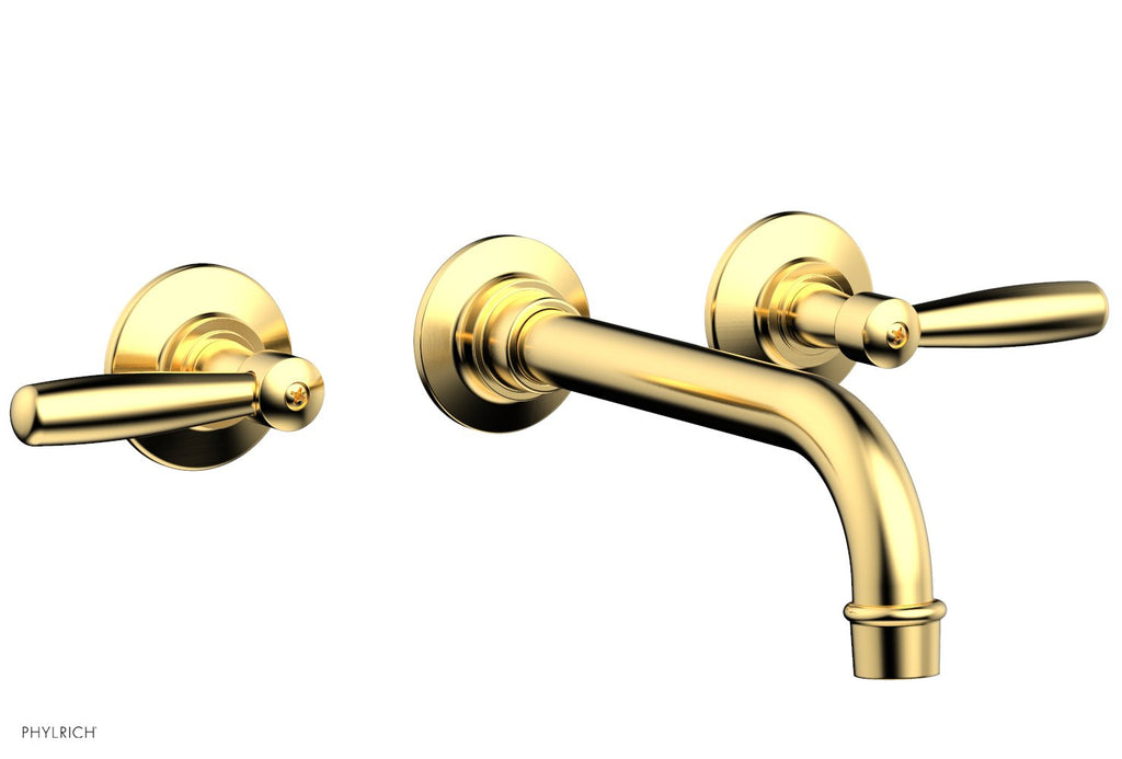 WORKS Wall Tub Set   Lever Handles by Phylrich - Burnished Gold