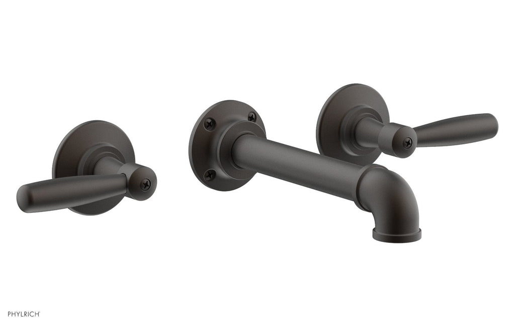 WORKS 2 Wall Lavatory Set   Lever Handles by Phylrich - Weathered Copper