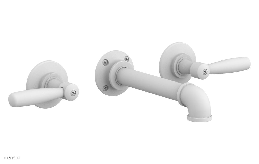 WORKS 2 Wall Lavatory Set   Lever Handles by Phylrich - Satin White