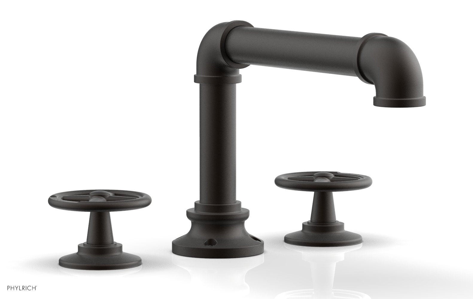 WORKS 2 Deck Tub Set   Cross Handles by Phylrich - Oil Rubbed Bronze