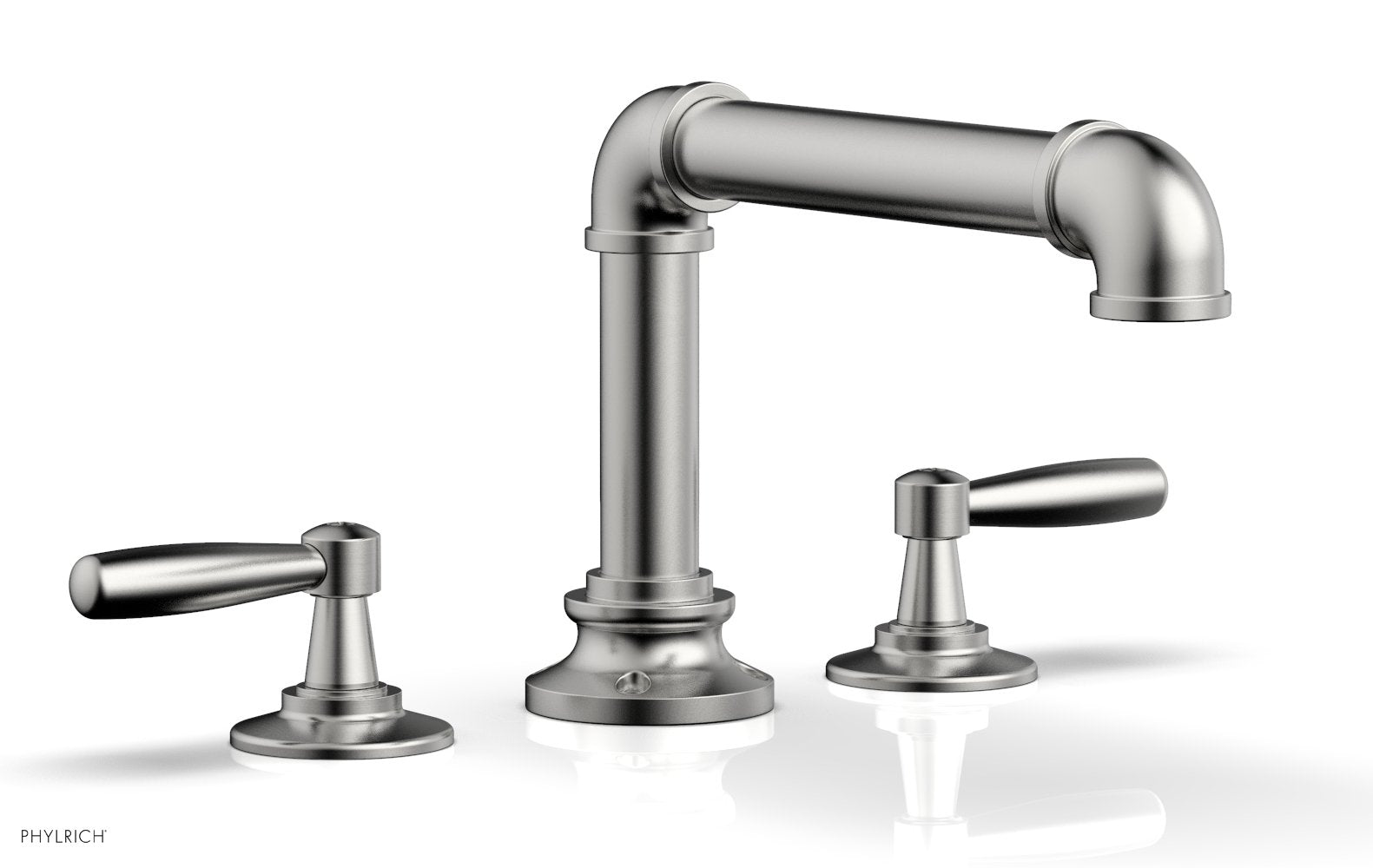 WORKS 2 Deck Tub Set   Lever Handles by Phylrich - Pewter