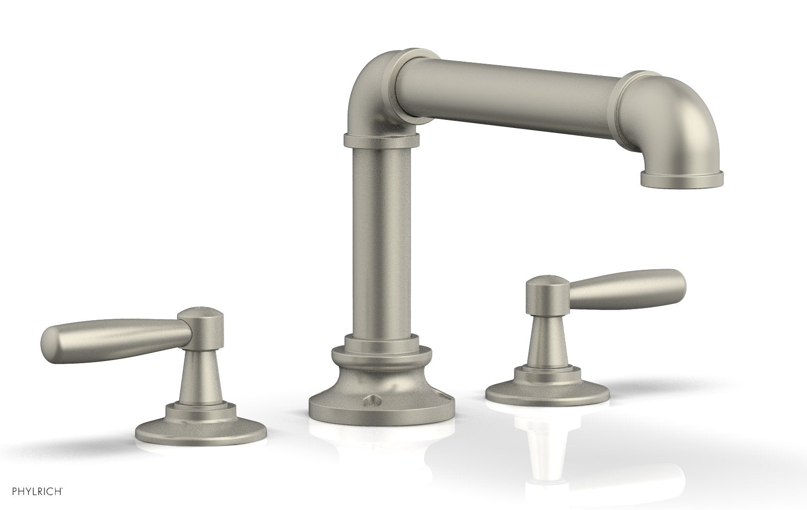 WORKS 2 Deck Tub Set   Lever Handles by Phylrich - Polished Brass Uncoated