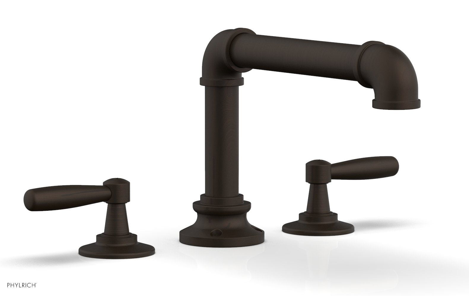 WORKS 2 Deck Tub Set   Lever Handles by Phylrich - Antique Bronze