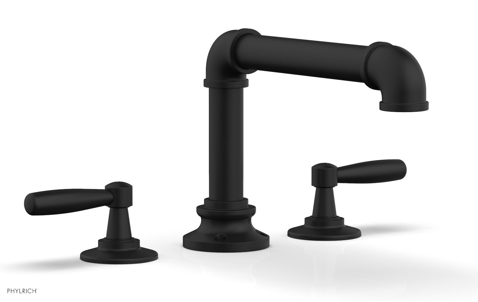 WORKS 2 Deck Tub Set   Lever Handles by Phylrich - Satin Nickel