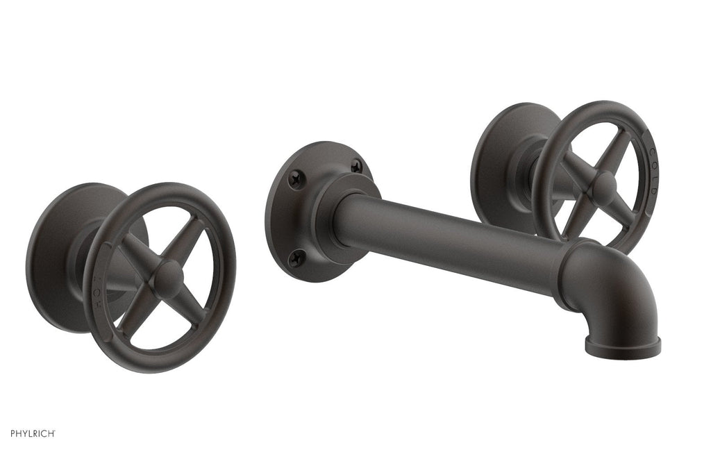 WORKS 2 Wall Tub Set   Cross Handles by Phylrich - Oil Rubbed Bronze