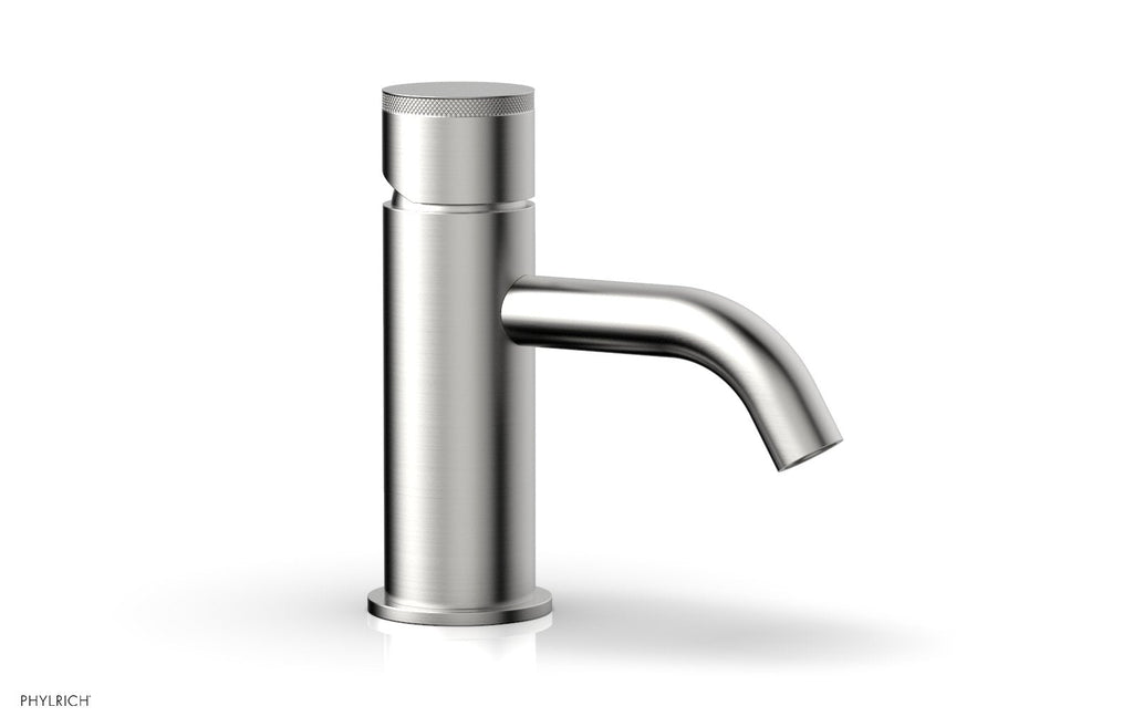 BASIC II Single Hole Lavatory Faucet, Knurled Handle by Phylrich - Satin Chrome