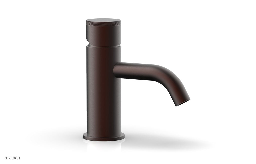 BASIC II Single Hole Lavatory Faucet, Knurled Handle by Phylrich - Weathered Copper