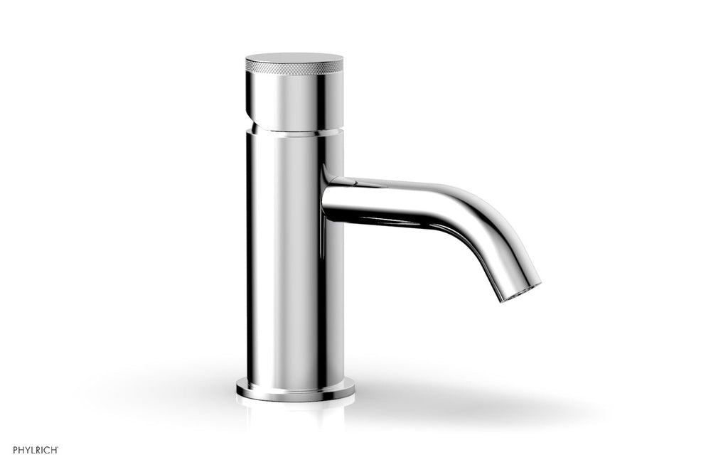 BASIC II Single Hole Lavatory Faucet, Knurled Handle by Phylrich - Satin Brass