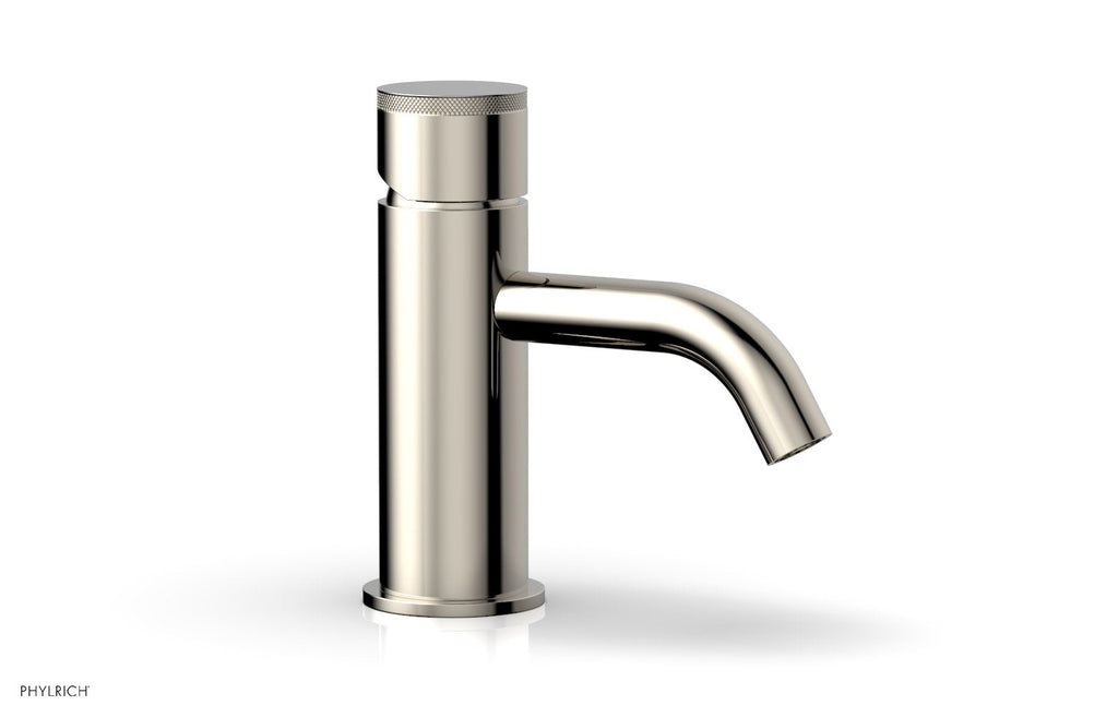 BASIC II Single Hole Lavatory Faucet, Knurled Handle by Phylrich - Polished Nickel