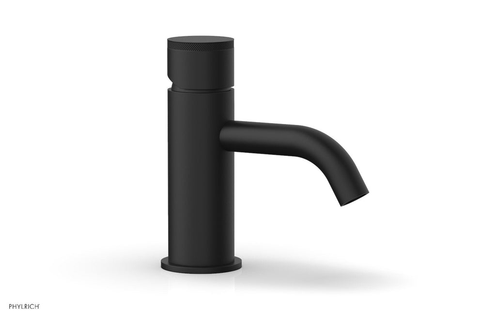 BASIC II Single Hole Lavatory Faucet, Knurled Handle by Phylrich - Matte Black