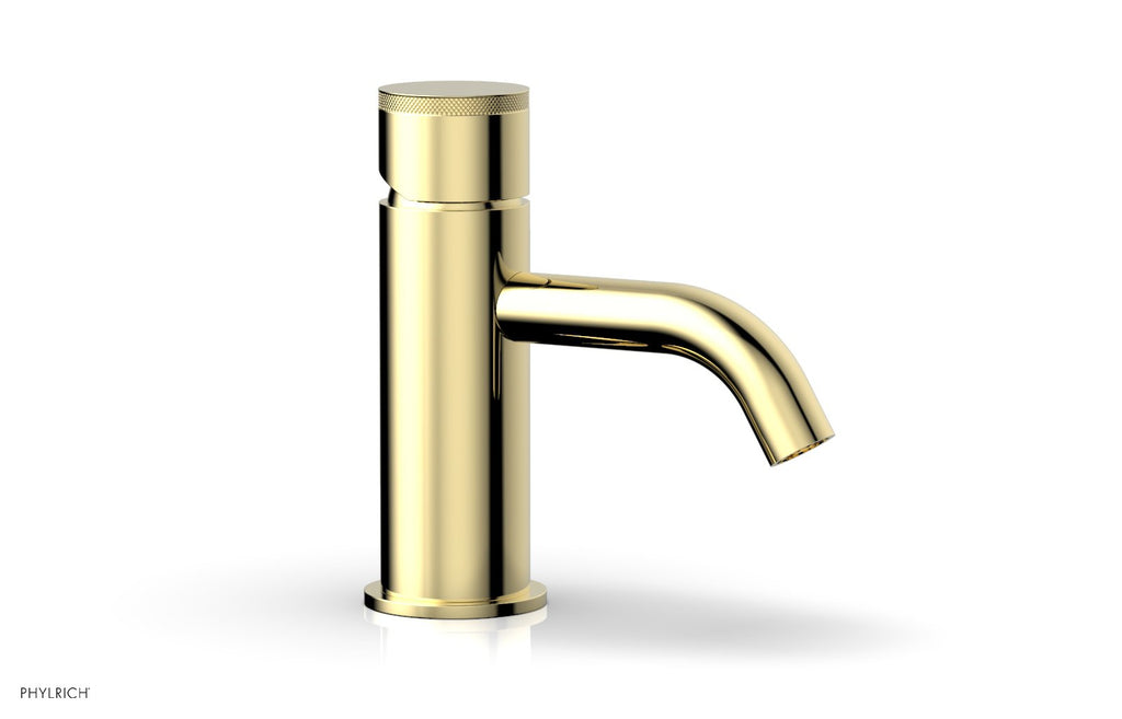 BASIC II Single Hole Lavatory Faucet, Knurled Handle by Phylrich - Polished Brass