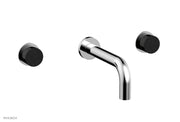 BASIC II Wall Lavatory Set   Black Marble by Phylrich - Polished Chrome