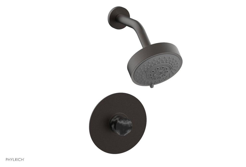BASIC II Pressure Balance Shower Set   Black Marble by Phylrich - Oil Rubbed Bronze