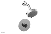 BASIC II Pressure Balance Shower Set   Black Marble by Phylrich - Polished Chrome