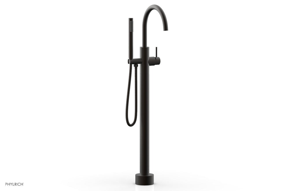 BASIC II Floor Mount Tub Filler with Hand Shower by Phylrich - Oil Rubbed Bronze
