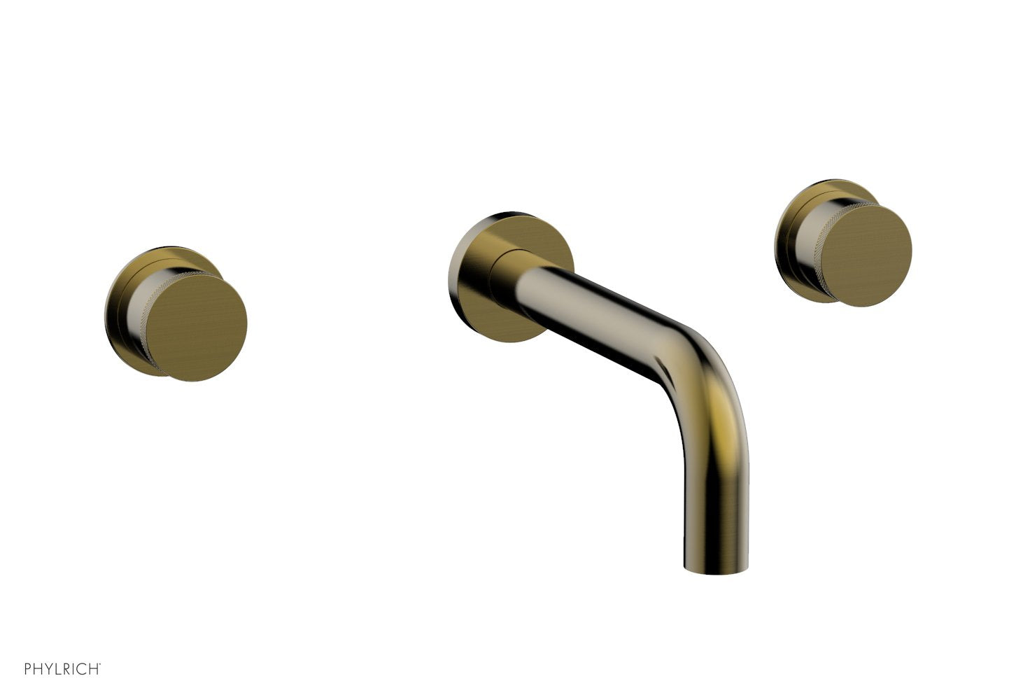 BASIC II Wall Tub Set by Phylrich - Antique Brass