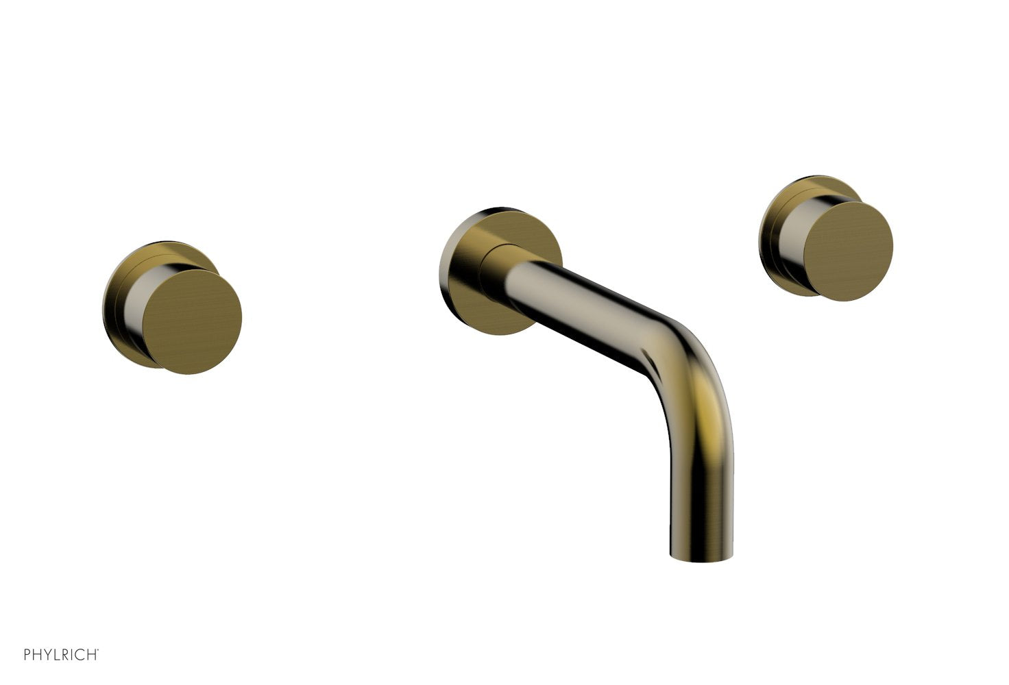 BASIC II Wall Tub Set by Phylrich - Antique Brass