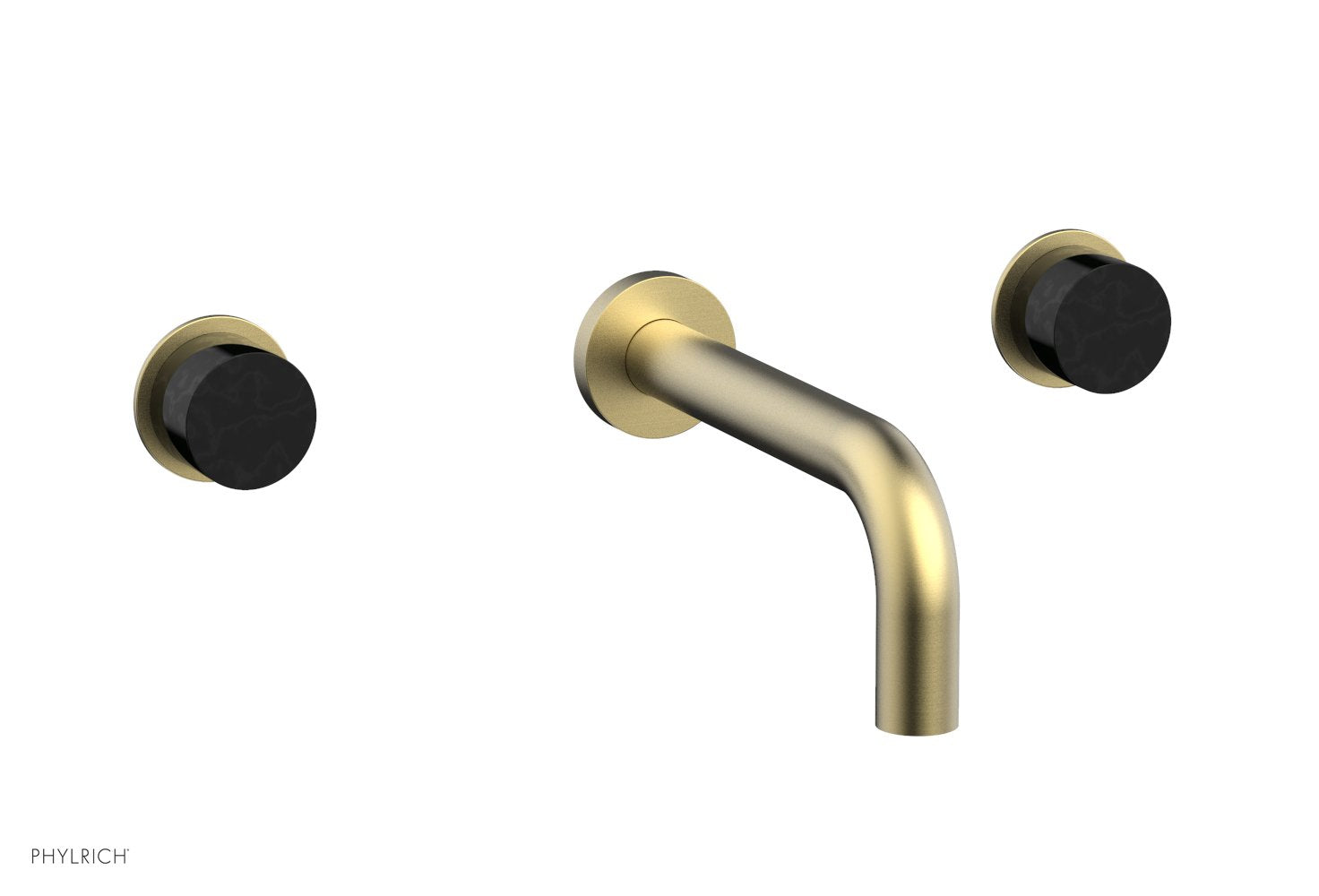 BASIC II Wall Tub Set by Phylrich - Satin Nickel