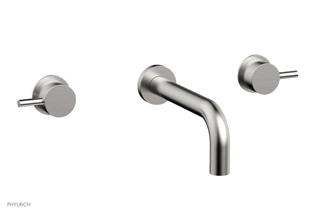 BASIC II Wall Tub Set Lever Handles by Phylrich - Satin Chrome
