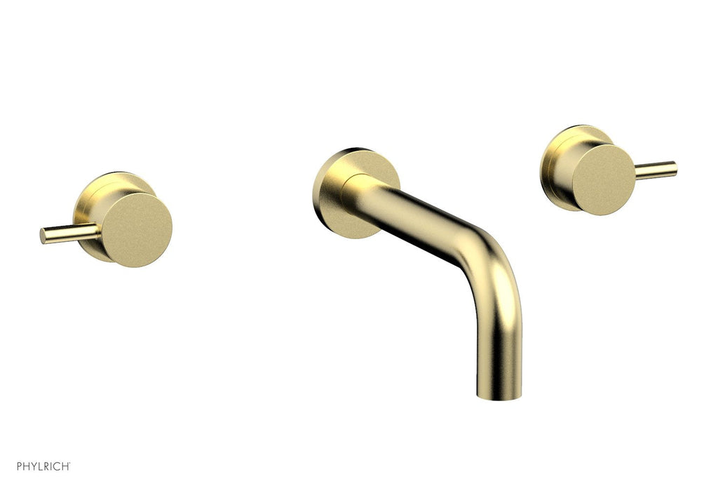 BASIC II Wall Tub Set Lever Handles by Phylrich - Polished Brass Uncoated