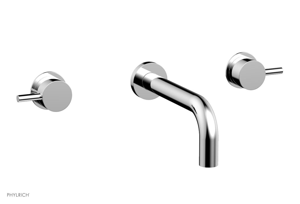 BASIC II Wall Tub Set Lever Handles by Phylrich - Polished Chrome