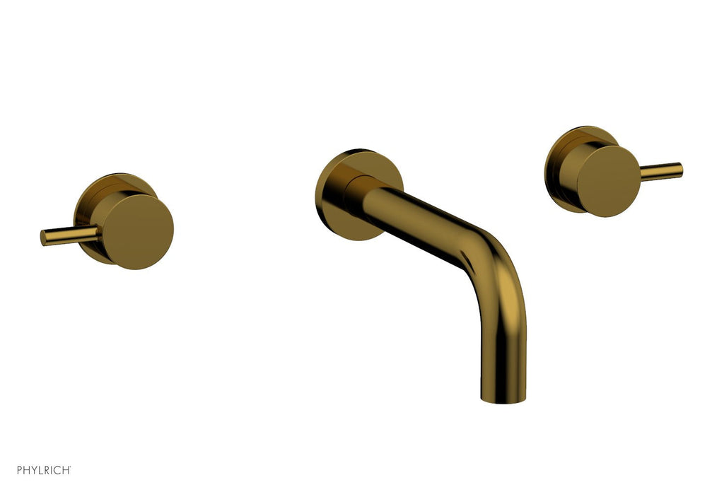 BASIC II Wall Tub Set Lever Handles by Phylrich - French Brass