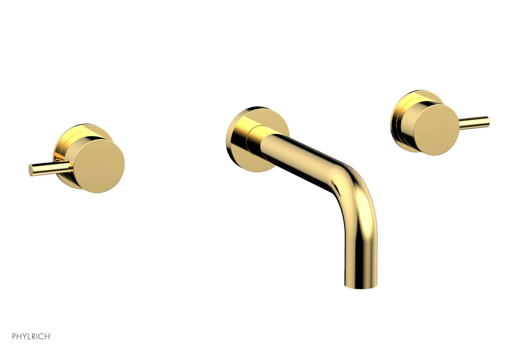 BASIC II Wall Tub Set Lever Handles by Phylrich - Polished Gold
