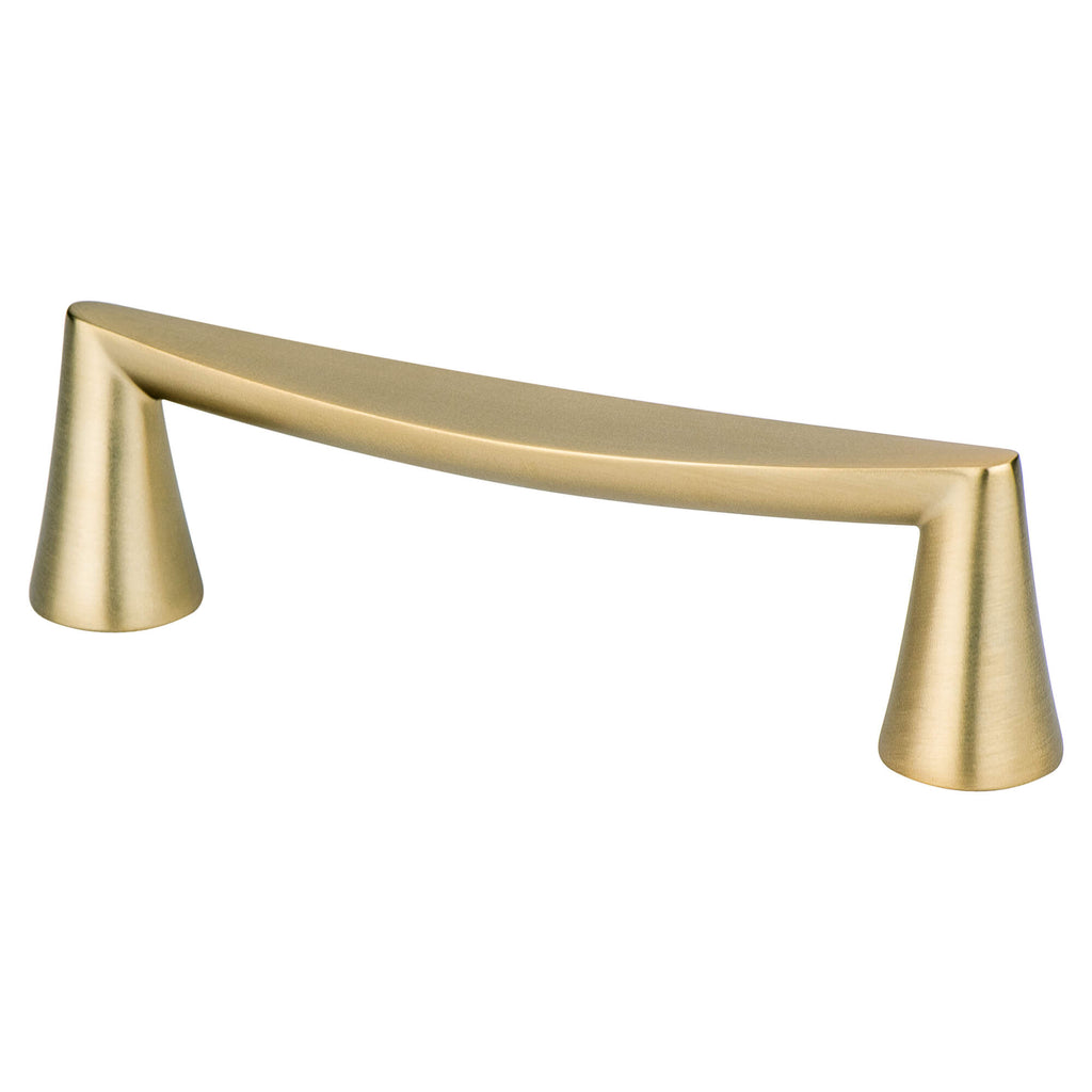 Modern Brushed Gold - 96mm - Domestic Bliss Pull by Berenson - New York Hardware