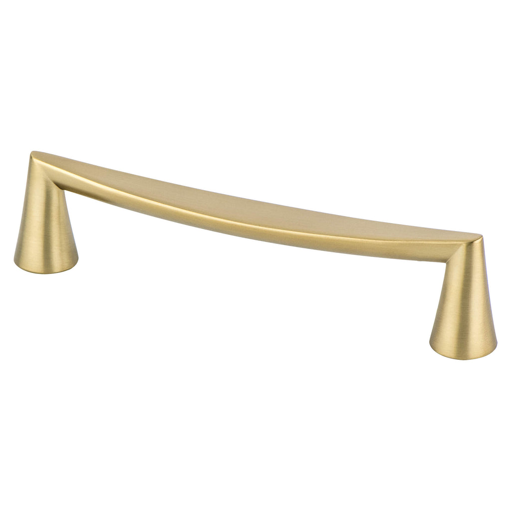 Modern Brushed Gold - 128mm - Domestic Bliss Pull by Berenson - New York Hardware