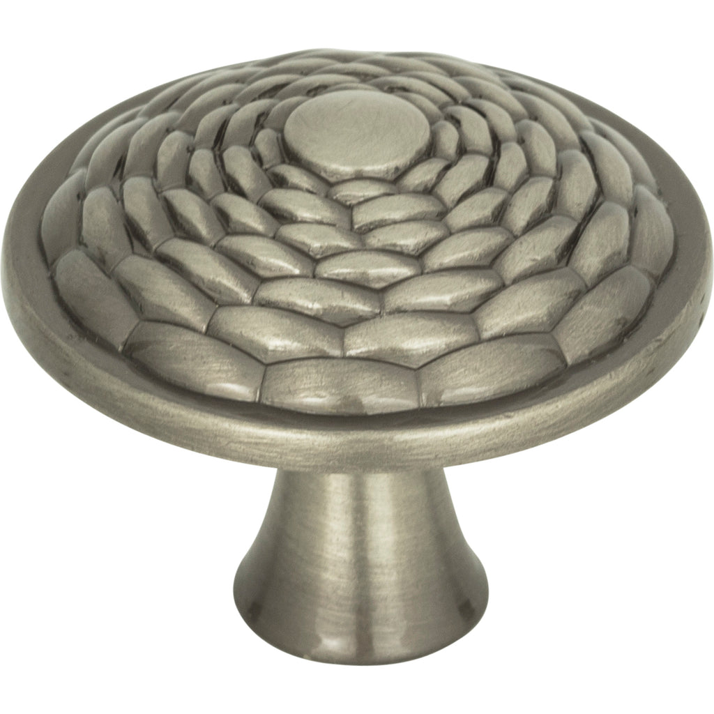 Mandalay Round Knob by Atlas - 1-5/16" - Brushed Nickel - New York Hardware
