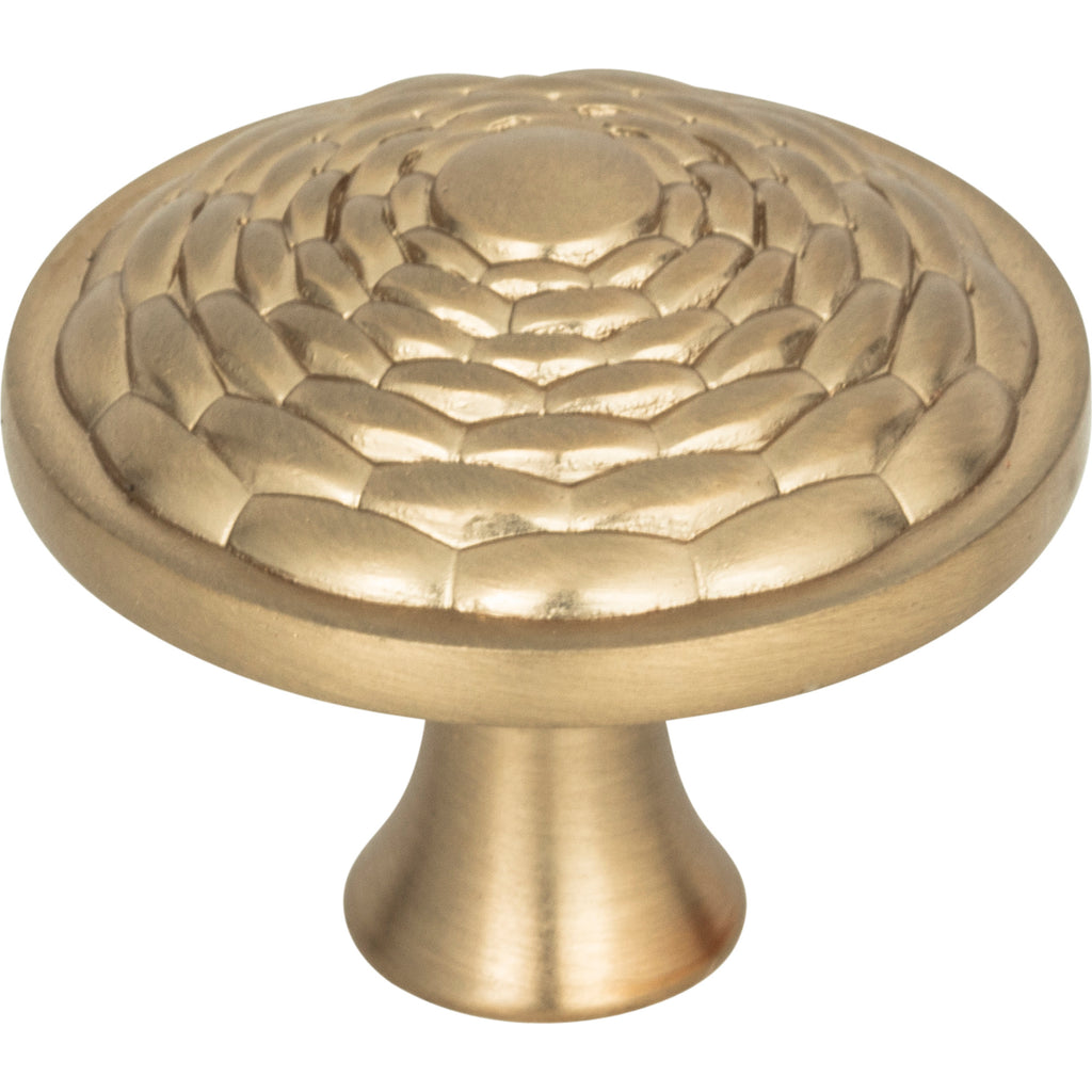 Mandalay Round Knob by Atlas - 1-5/16" - Champagne - New York Hardware
