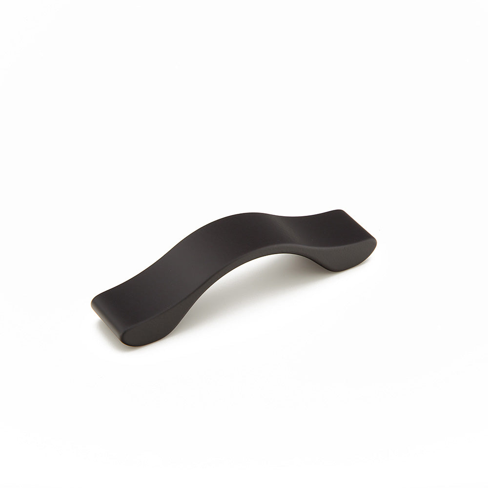 Wave Pull by Schaub - Matte Black - New York Hardware