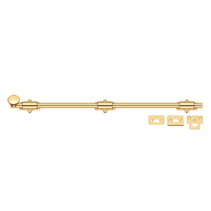 Bolts Surface HD Bolt by Deltana - 24" - PVD Polished Brass - New York Hardware