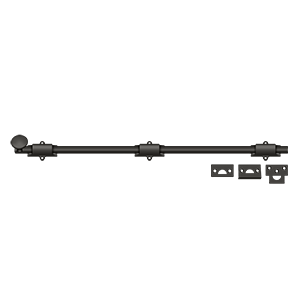 Bolts Surface HD Bolt by Deltana - 24" - Oil Rubbed Bronze - New York Hardware