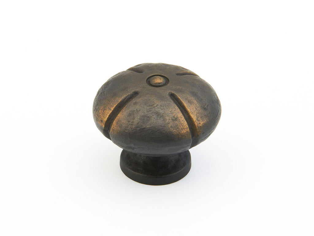 Siena Round Knob by Schaub - Ancient Bronze - New York Hardware
