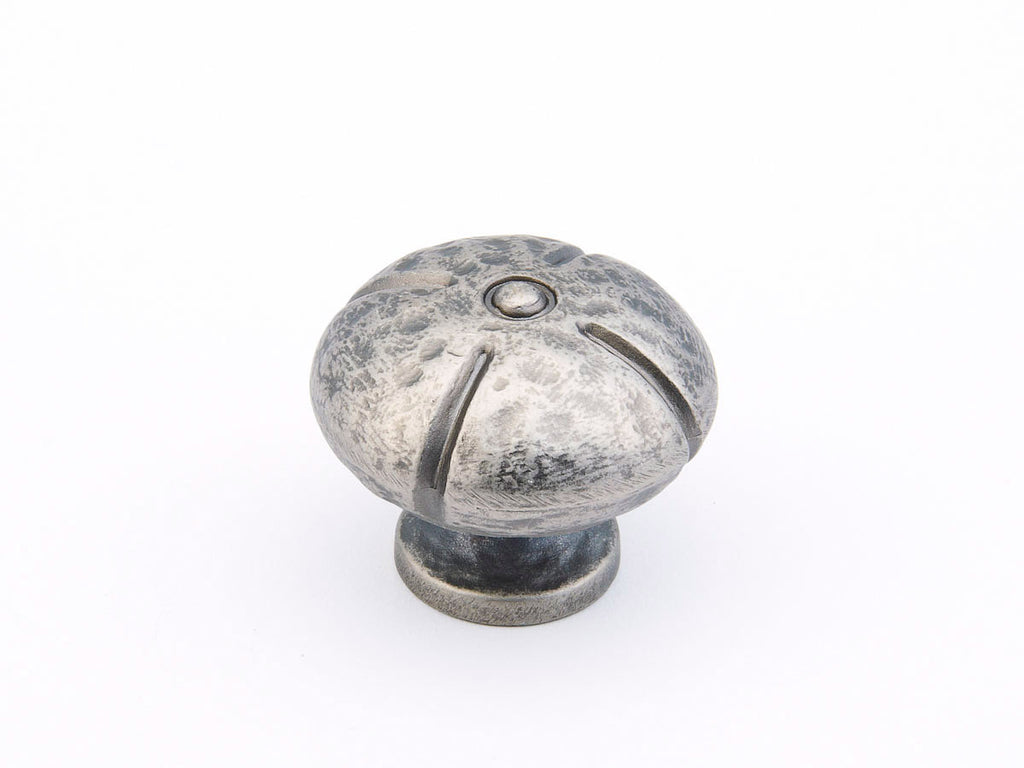 Siena Round Knob by Schaub - Vibra Nickel - New York Hardware