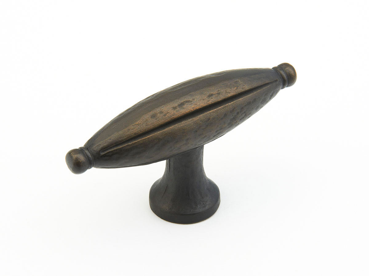 Siena T Knob by Schaub - Ancient Bronze - New York Hardware