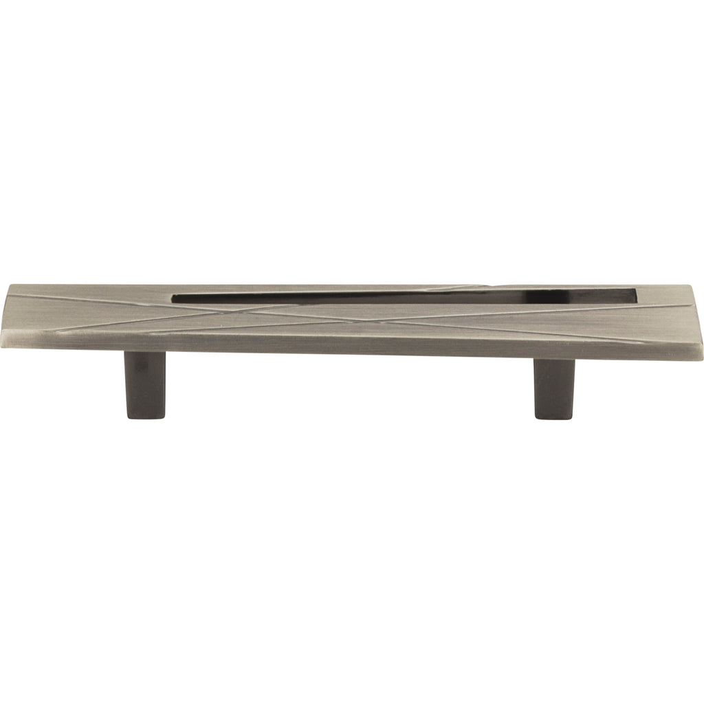Modernist Right Pull by Atlas - 3" - Brushed Nickel - New York Hardware