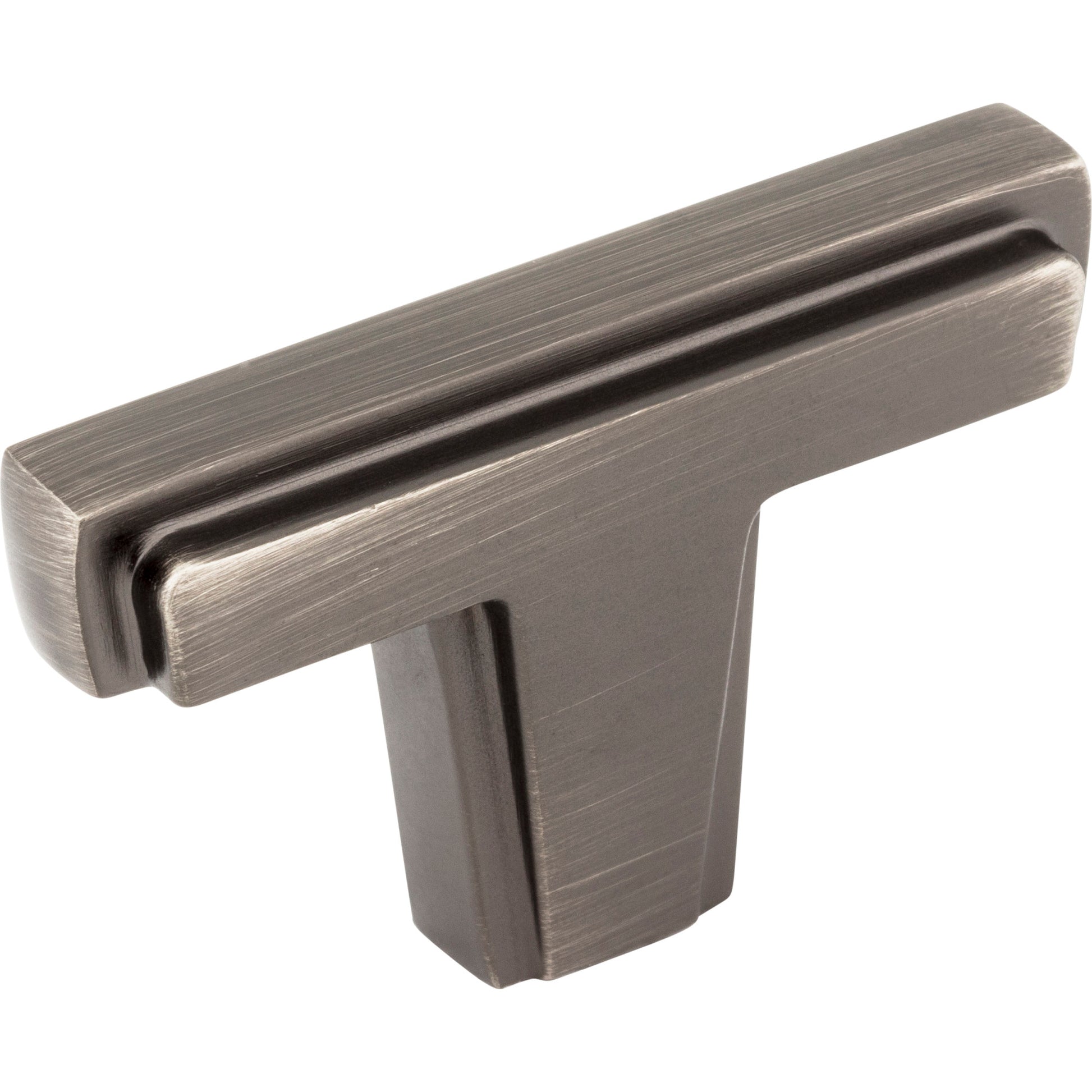 Lexa Cabinet "T" Knob by Jeffrey Alexander - Brushed Pewter