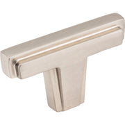 Lexa Cabinet "T" Knob by Jeffrey Alexander - Satin Nickel